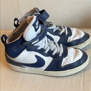 Nike Kids' Navy and White High-Top Sneakers
